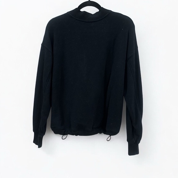 Vince Sweaters - Vince Women’s Long Sleeve Crew Neck Pullover Sweater Black Small with Drawcord